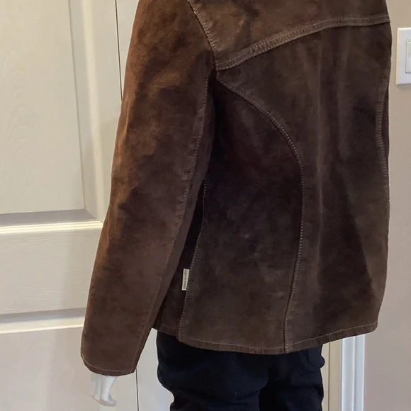 Skotts Washable Suede Brown Suede Jacket size Medium - Picture 3 of 7